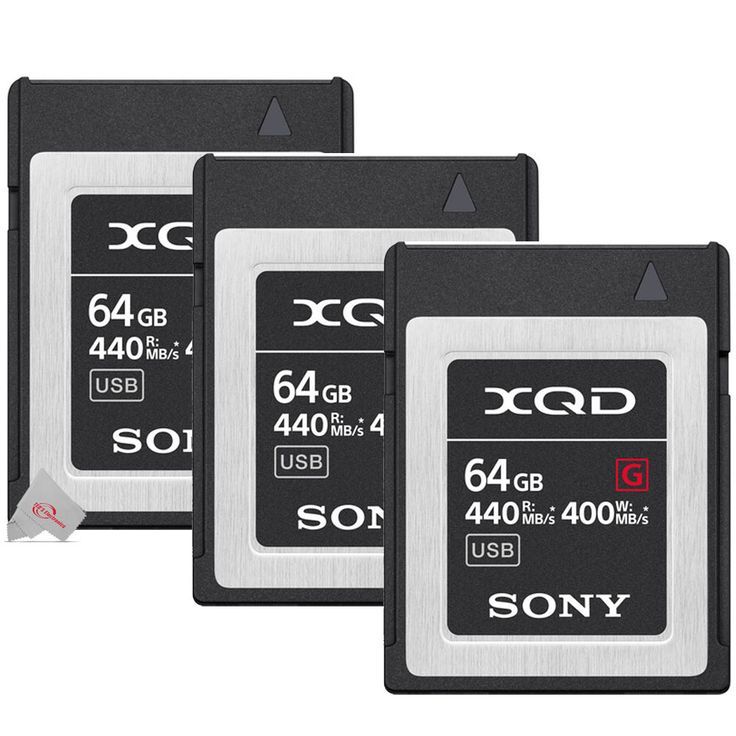 Three Pieces Sony 64GB G Series XQD Memory Card | eBay