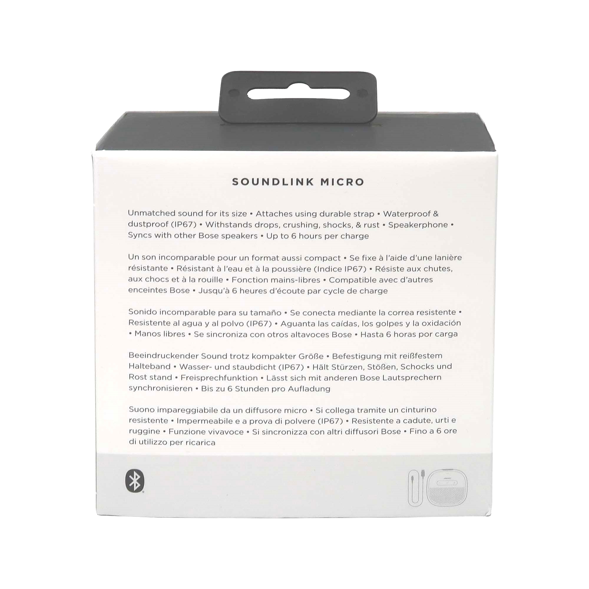 2x Bose Soundlink Micro Bluetooth Speaker (Smoke White) | eBay