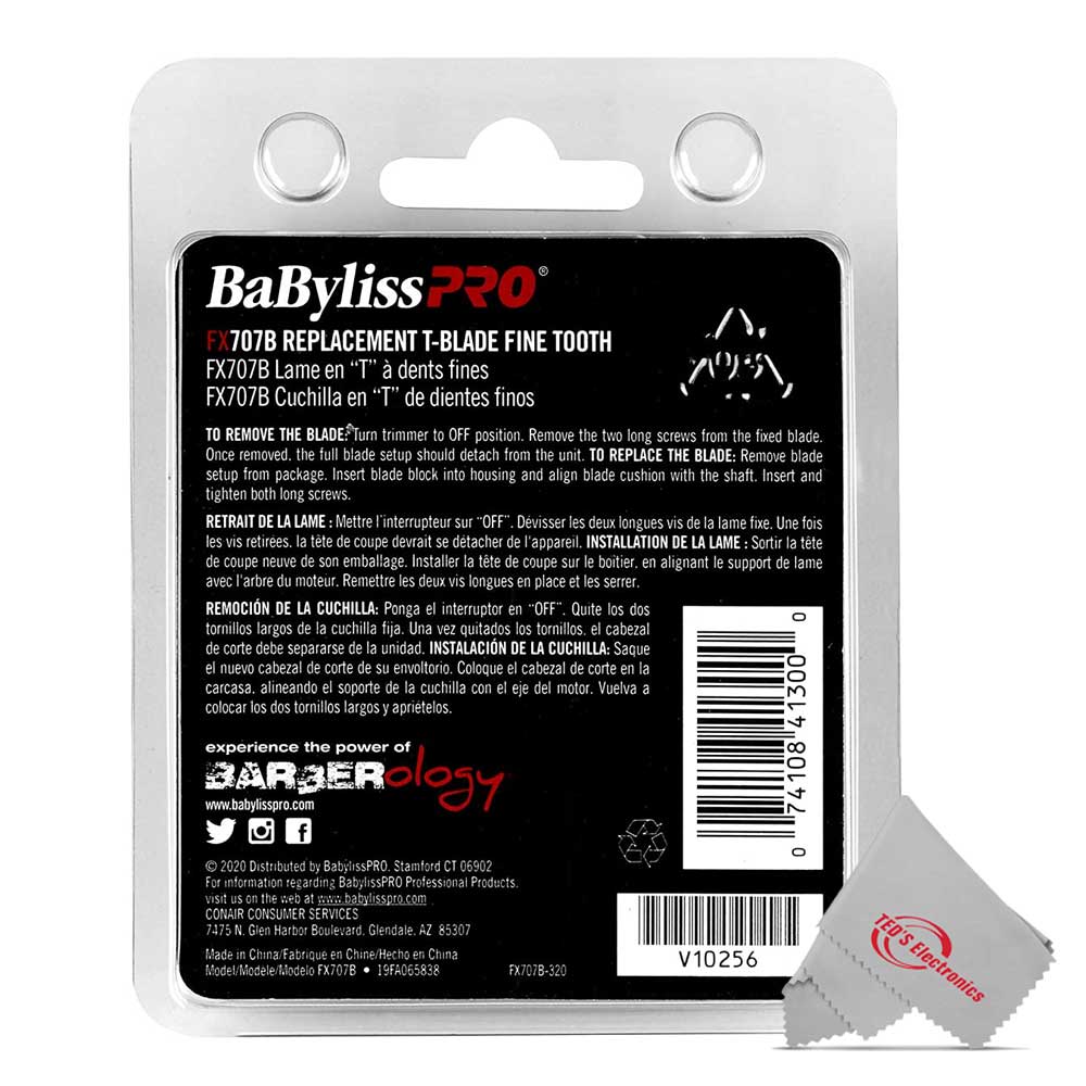 BaBylissPro FX707 Deep Tooth Fine Tooth Zero Gap Blades for FX787