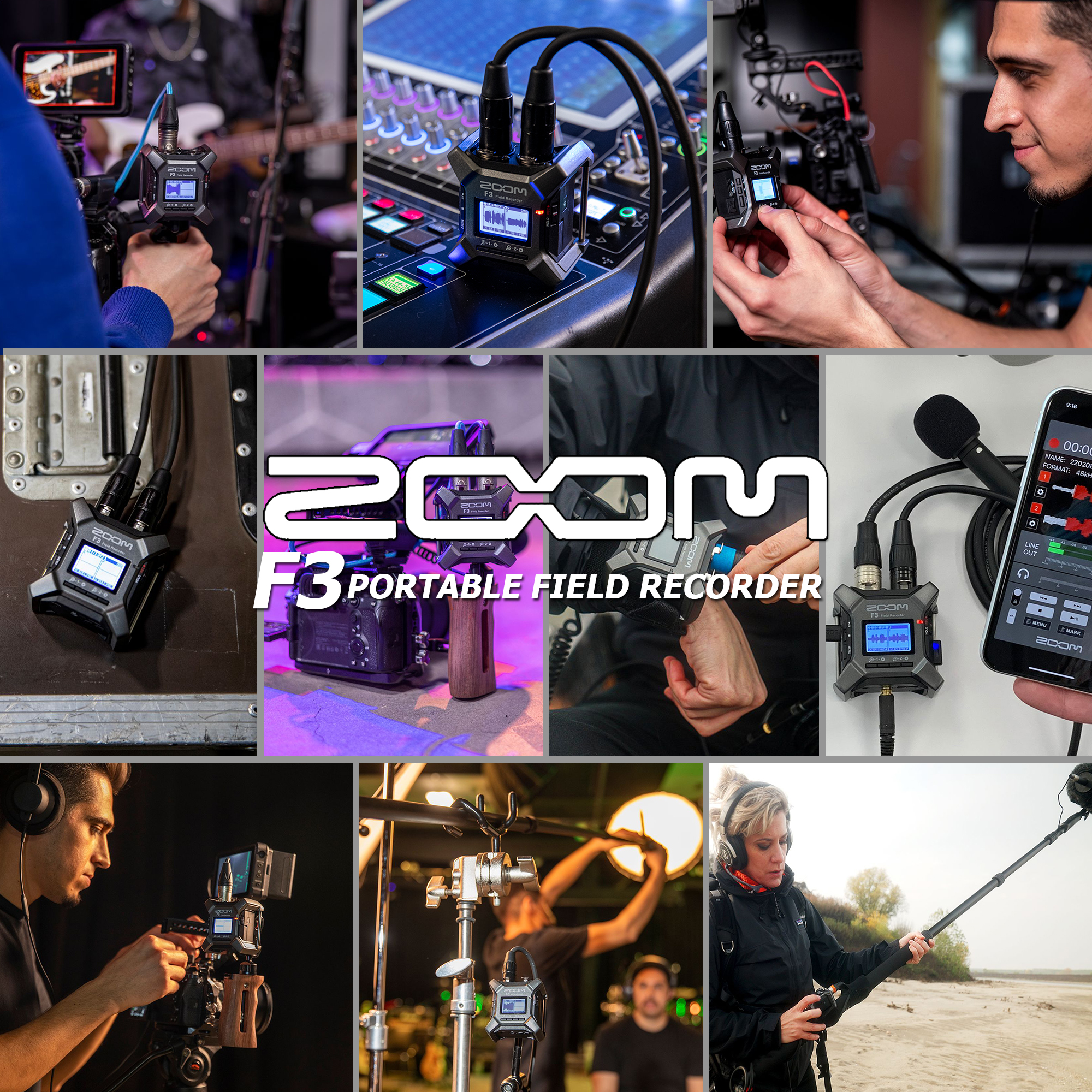 Zoom F3 Registratore Audio Portatile - 2 Tracce, 32bit, Per Registrazioni Professionali - Foto 2