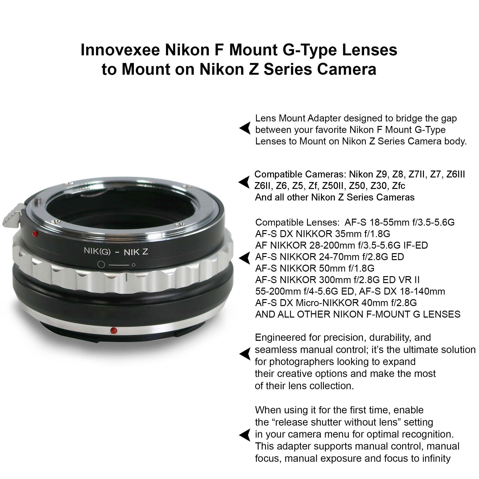 Nikon レンズセット AF-S NIKKOR 35mm 40mm JJC スクエアレンズフード Nikon Z 40mm f/2 (SE) Nikon NIKKOR