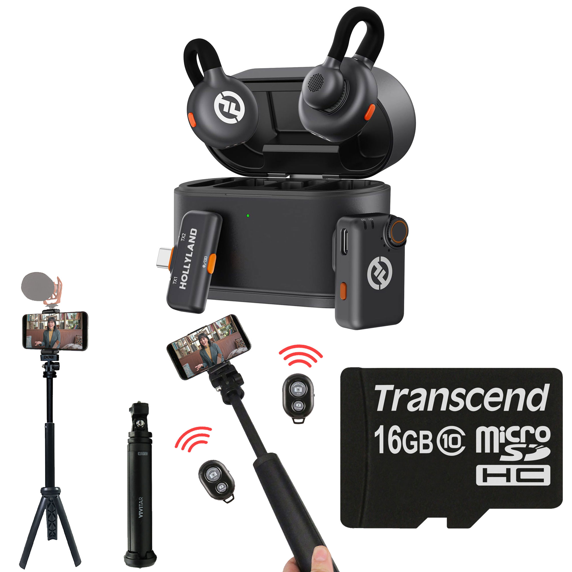 Hollyland LARK M2S Mini Combo Wireless Mic System Universal