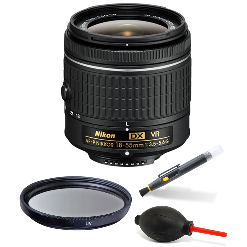 Nikon 18 55mm F 3 5 5 6g Vr Af P Dx Nikkor Lens Accessory Kit For Nikon D3300 Ebay