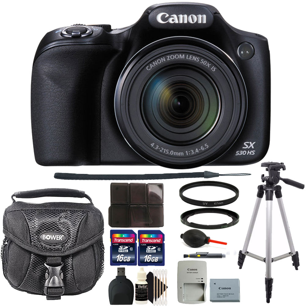 Canon Powershot Sx530 Hs 16mp Wifi Digital Camera With 67mm Filter