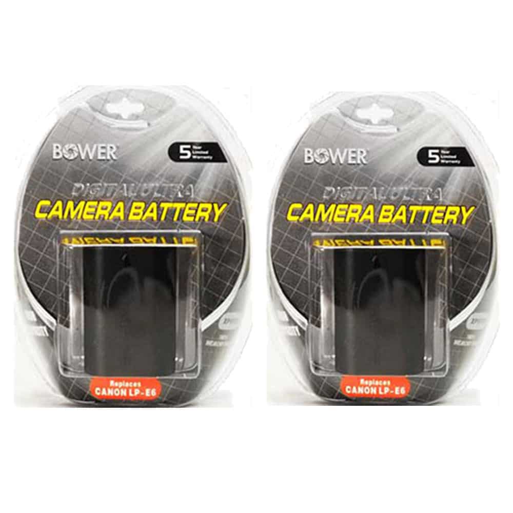 2x LPE6 Battery + Charger Kit for Canon 70D, 5D Mark II, III DSLR