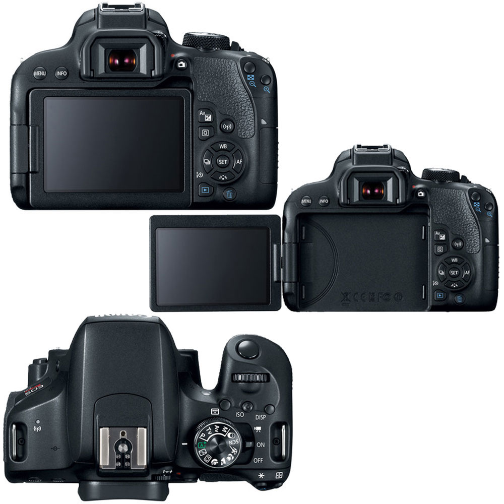 Canon EOS Rebel T7i 24.2MP DSLR Camera + 24GB Top Accessory Kit