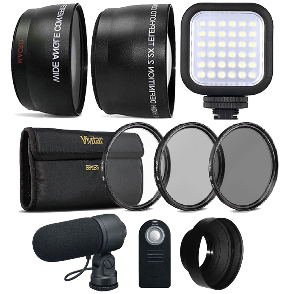 58mm Fisheye Wide Angle /& Telephoto Lens Accessory Kit for Canon DSLR Camera
