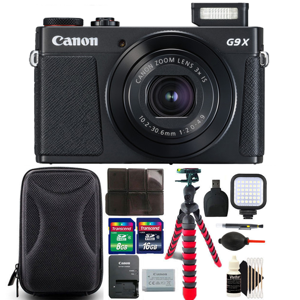 Canon PowerShot G9 X Mark II 20.1MP Digital Camera with 24GB Accessory 