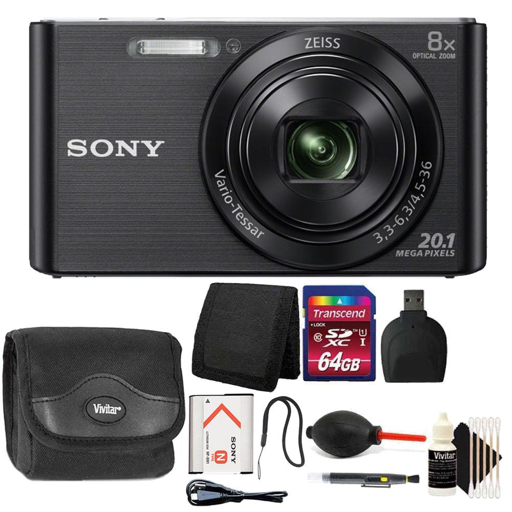 SNY-W830-BLK-3-US Sony DSC-W830 20.1MP Point and Shoot Digital Camera ...