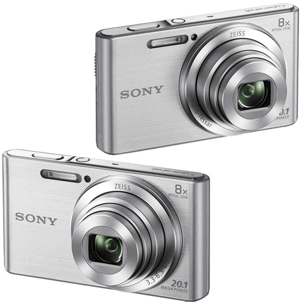 Sony DSC-W830 20.1MP Point and Shoot Digital Camera Silver + 16GB