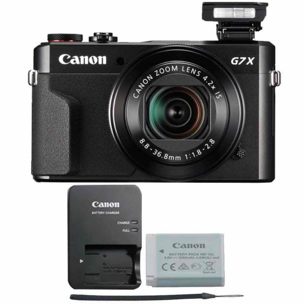 Canon Powershot G7x II Digital Camera Black with Photo Editing Software