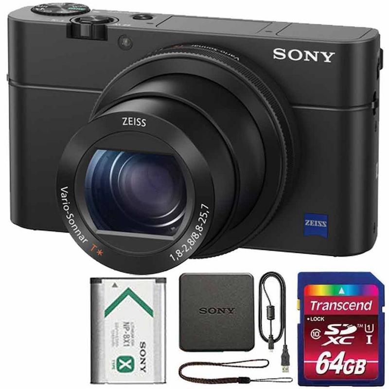 Sony Cyber Shot Dsc Rx100 Iv 1mp Digital Camera Black With 64gb Memory Card Ebay