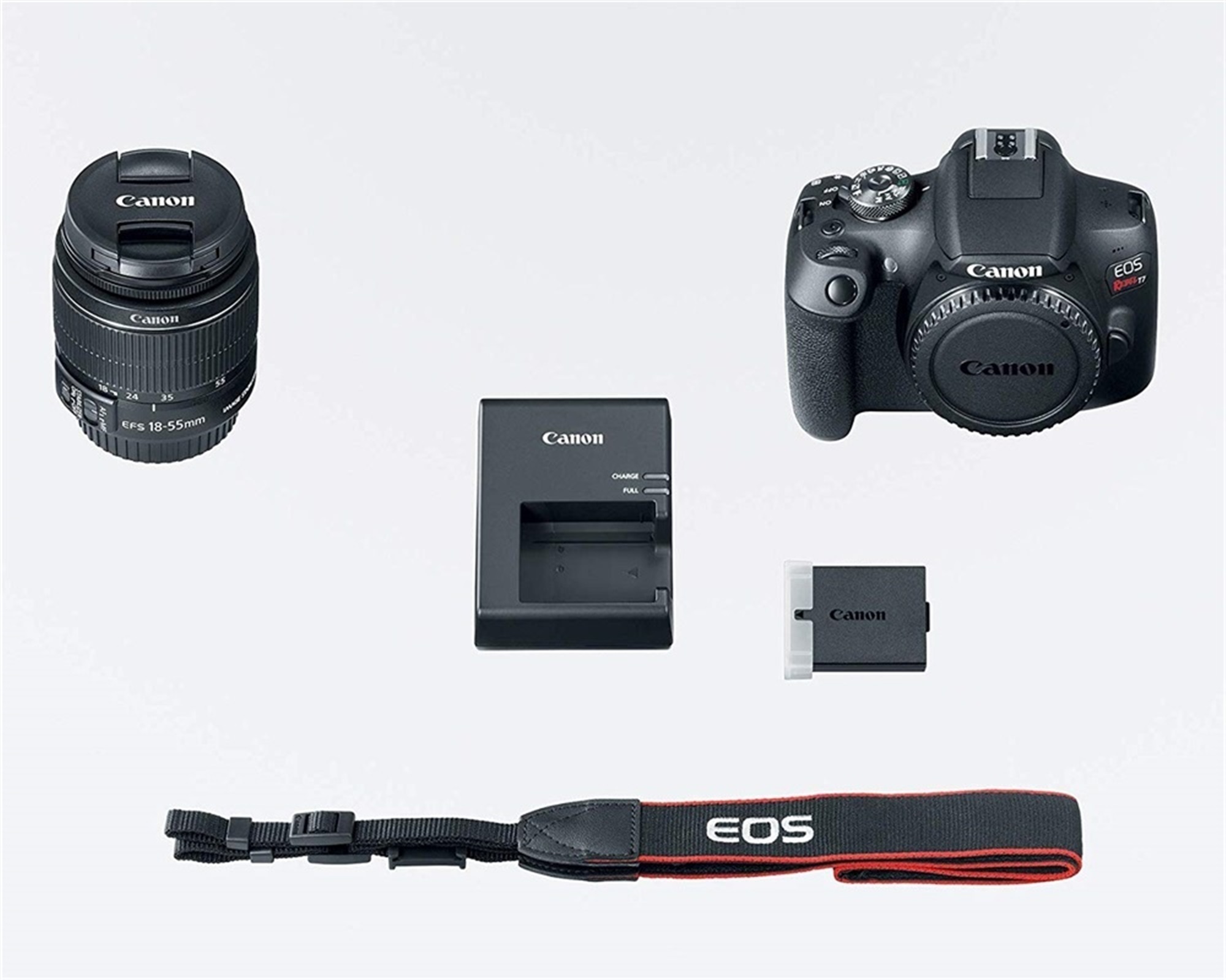 Canon EOS Rebel T7 (kiss X90)本体と充電器 Canon EOS Rebel T7 24.1MP Digital SLR Camera with EF-S 18-55