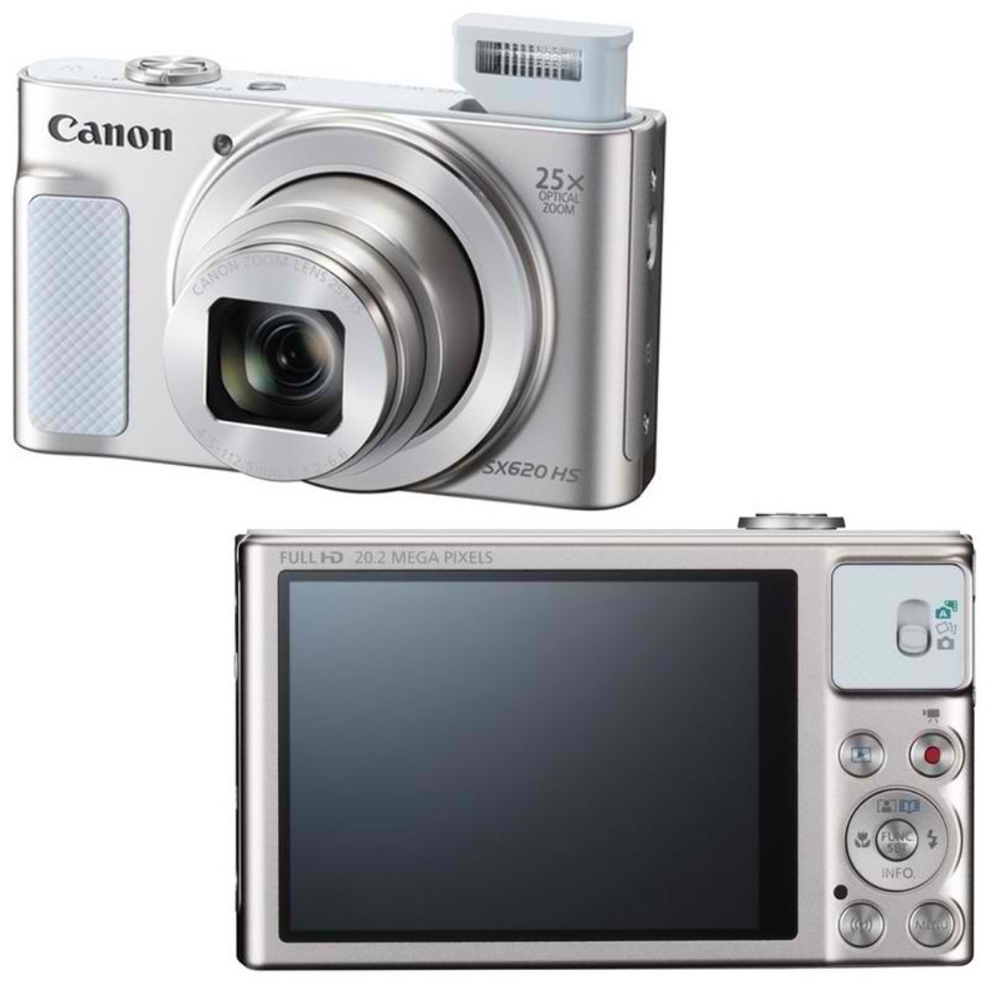 Canon PowerShot SX620 HS 20.2MP Digital Camera (Silver) with Complete