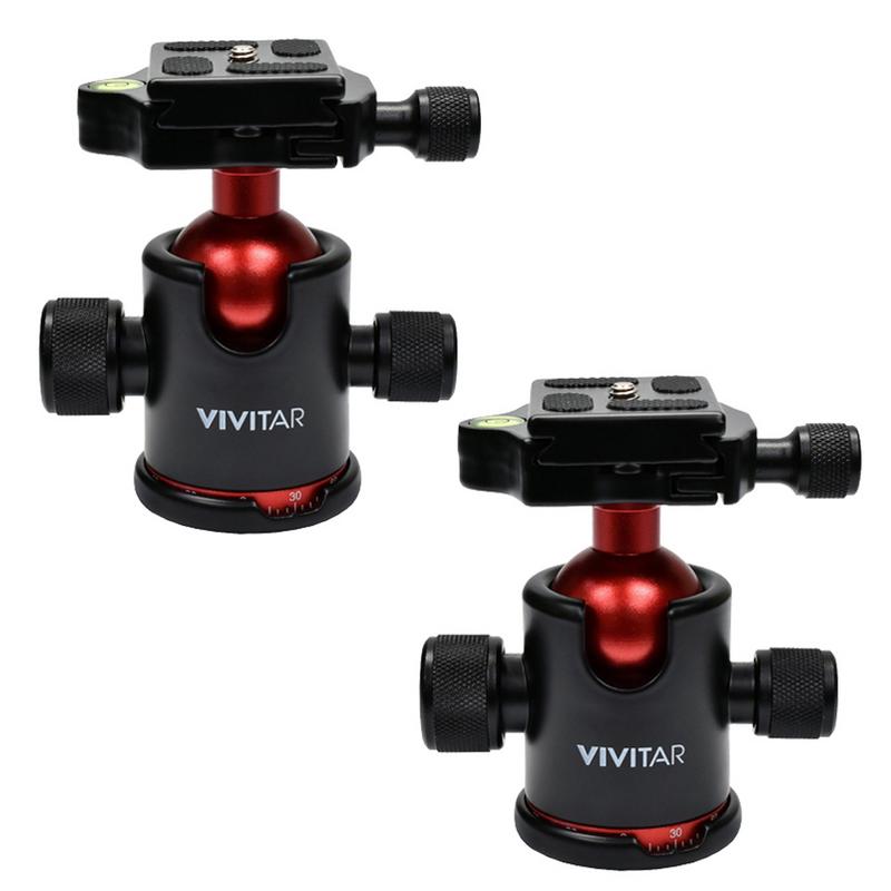 Vivitar Tripod Ball Head Mount 360/° Swivel Camera with Quick Release for Camera Tripod Monopod
