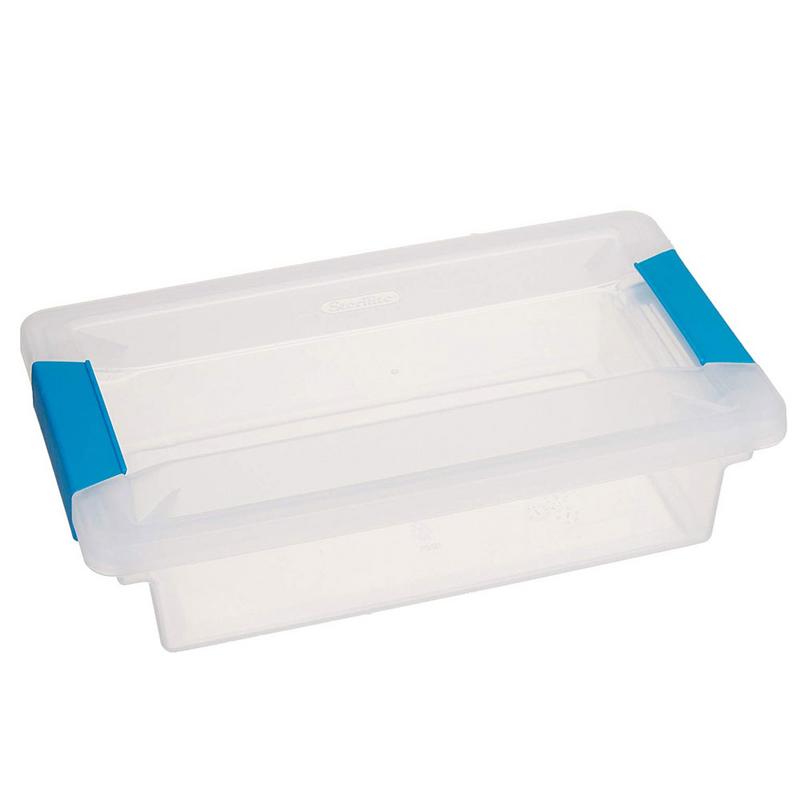 sterilite mini clear clip box