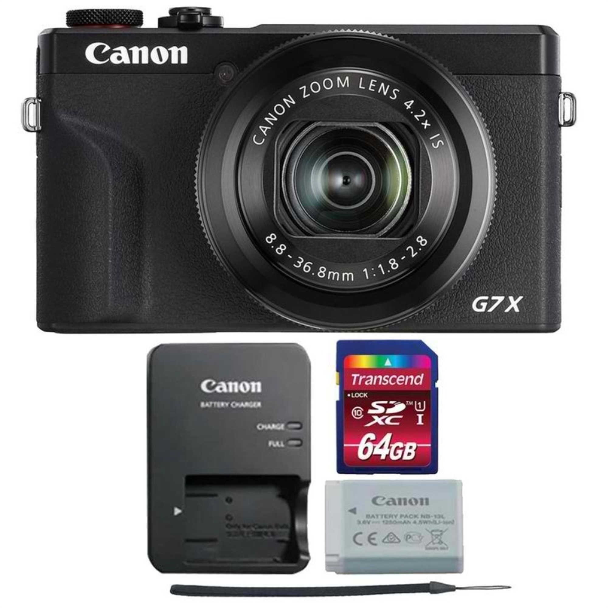 Canon PowerShot G7 X Mark III Digital Camera Black with 64GB