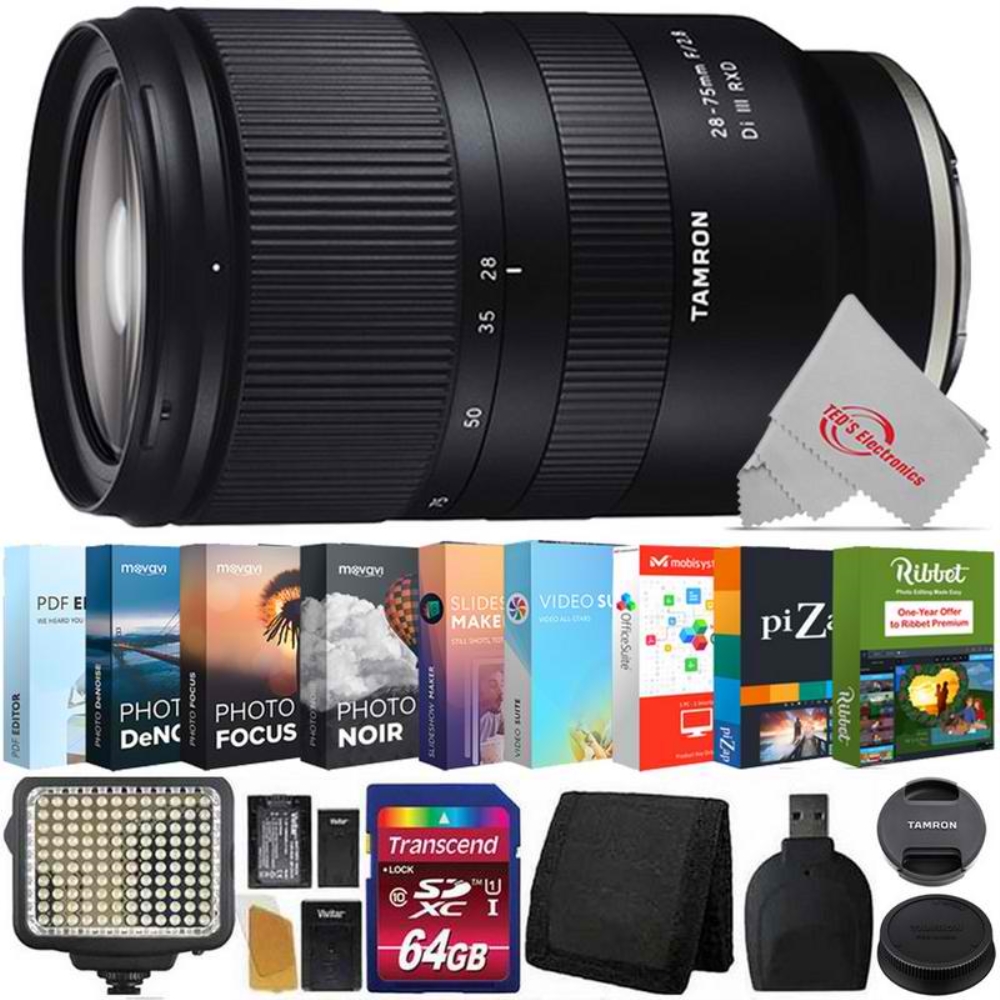 Tamron 28 75mm F 2 8 Di Iii Rxd Lens For Sony E Lens Ultimate Accessory Kit Ebay