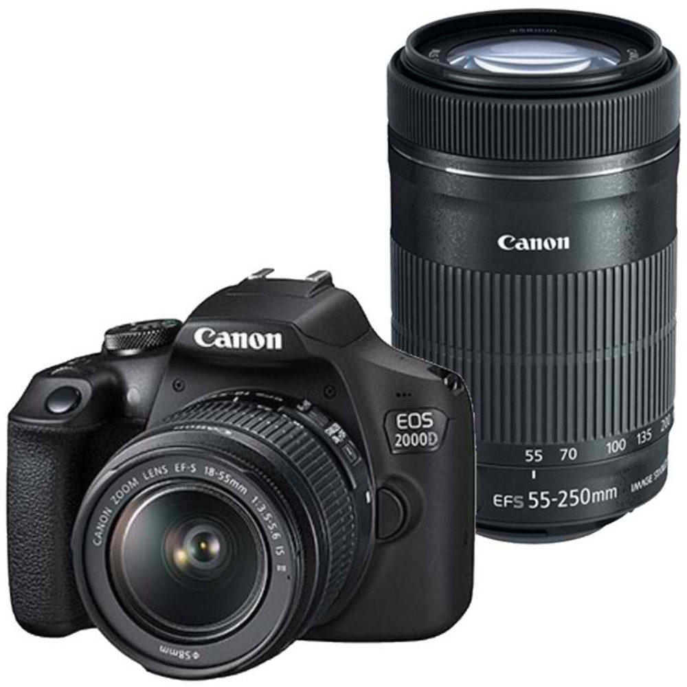 2000D-1-2728C006AA Canon EOS 2000D DSLR 24.1MP Camera with 18-55mm ...