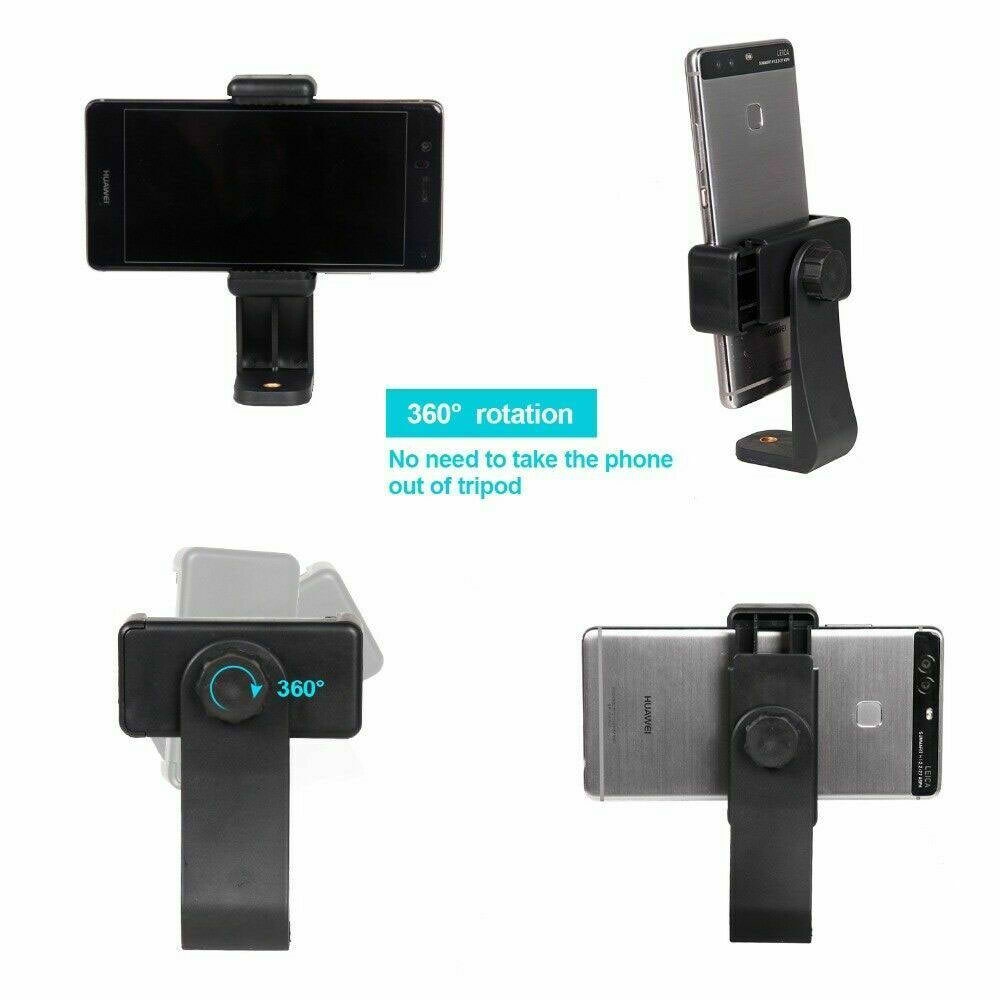 Vivitar Tripod Mount Adapter Cell Phone Clipper Holder Vertical 360 ...