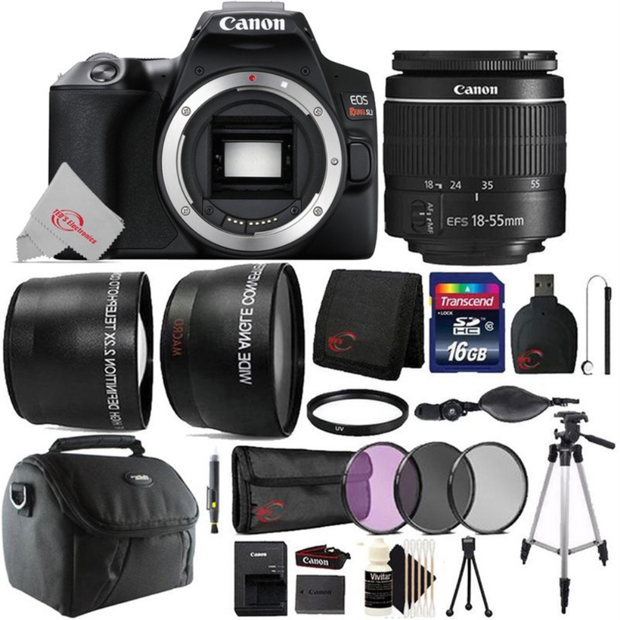 Canon EOS Rebel SL3 DSLR Camera with 1855mm Lens Top Accessory Kit eBay