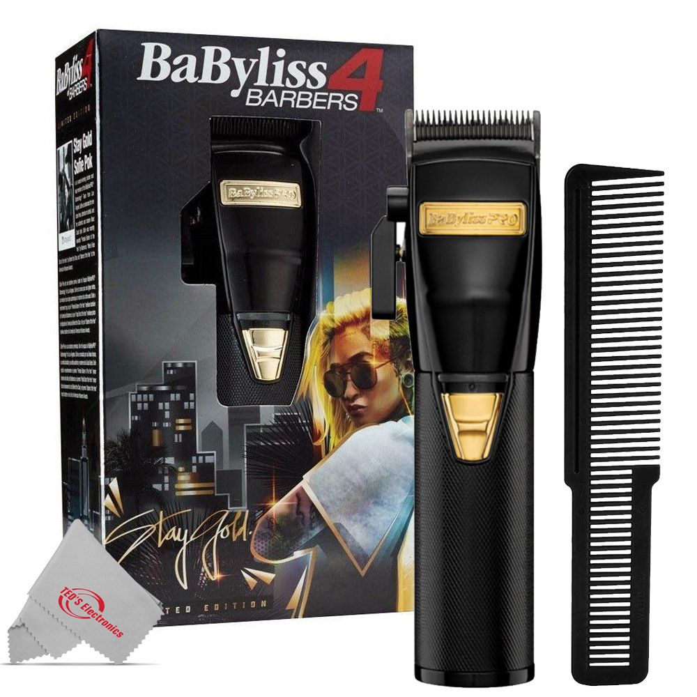 Babyliss BaByliss PRO Black Cordless Clipper FX870BN Black & Gold