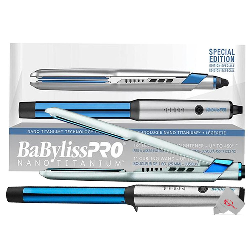 BaByliss PRO Nano 1 Inch Curling Wand + 1.5 Inch UltraThin Straightening Iron 74108417893 eBay BaByliss PRO Nano 1 Inch Curling Wand + 1.5 Inch UltraThin Straightening Iron 74108417893 eBay