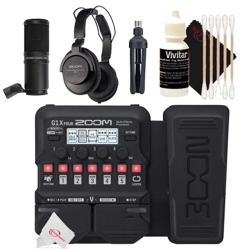 Zoom G1X Four Guitar Multi-Effects Built-In Expression Pedal