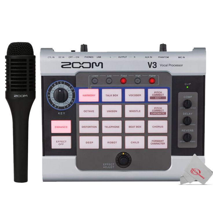 ZOOM 　V3 Vocal Processor Zoom V3 Vocal Processor + Zoom SGV-6 Vocal Microphone | eBay